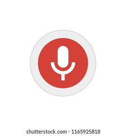 Voice Search. Microphone Icon For Voice Search. Vector Illustration.