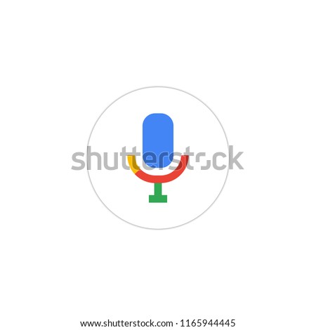 Voice search. Microphone icon for voice search. Vector Illustration.