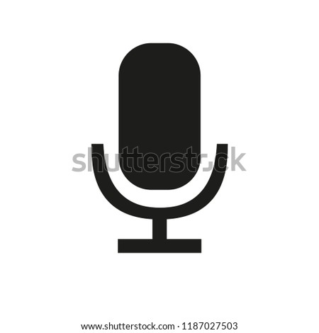 Voice search. Microphone icon for voice search. Vector Illustration.