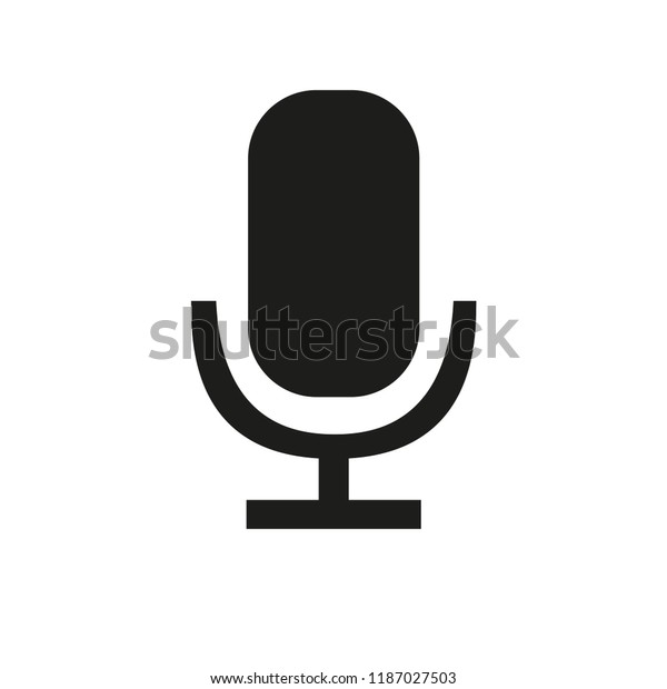 Voice search. Microphone icon for voice\
search. Vector\
Illustration.