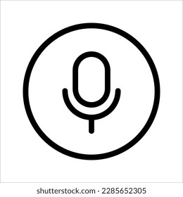 Voice search. Microphone icon for voice search, web site design icon logo, app, UI. vector illustration on white background