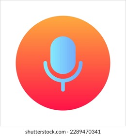 Voice search. Microphone icon for voice search, web site design icon logo, app, UI. vector illustration on white background