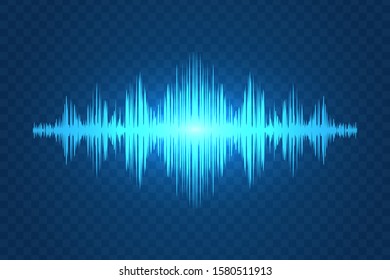 Voice Soundwave, Sound Wave Icon. Vector Illustration