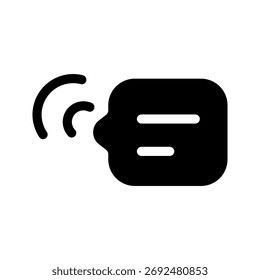 Ilustração De Design De Símbolo Vetor De Ícone De Voz Para Texto