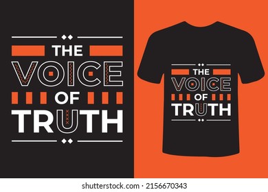 The Voice of Truth typography t-shirt design.