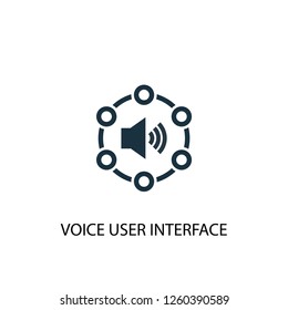 Voice User Interface icon. Simple element illustration. Voice User Interface concept symbol design. Can be used for web and mobile.