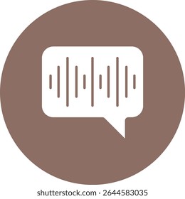 Voice vector icon. Can be used for printing, mobile and web applications.