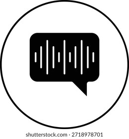 Icono de Vector de voz. Se puede utilizar para aplicaciones de impresión, móviles y de Web.