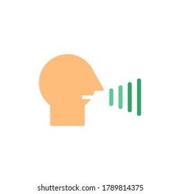 voice vector icon logo design