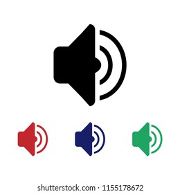 Voice vector icon, sound  sign, flat voice sign