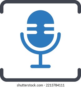 voice Vector illustration on a transparent background. Premium quality symmbols. Glyphs vector icons for concept and graphic design. 
