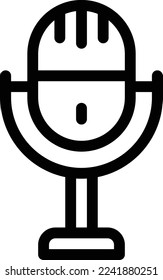 Voice-Vektorgrafik auf transparentem Hintergrund. Hochwertige Symbole. Dünne Vektorsymbole für Konzept und Grafikdesign. 