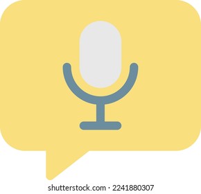 ilustración del vector de voz en un fondo transparente. Símbolos de calidad superior. Iconos vectoriales de color de línea para el concepto y el diseño gráfico. 
