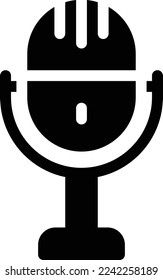 Voice-Vektorgrafik auf transparentem Hintergrund. Hochwertige Symbole. Glyphen Vektorsymbole für Konzept und Grafikdesign.