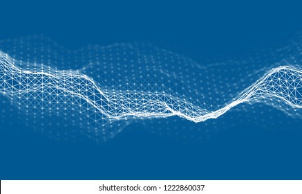 Voice wave background EPS 10 Vector. Abstract sound wave vector. Woman voice pulse frequency.