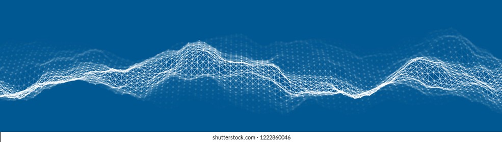 Voice wave background EPS 10 Vector. Abstract sound wave vector. Woman voice pulse frequency.