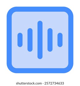 Voice wave icon vector illustration style
