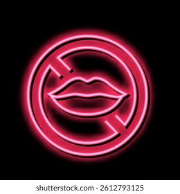 voiceless sign neon light sign vector. voiceless sign sign. isolated symbol illustration