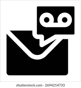 Elemento Ícone De Correio De Voz Para Design