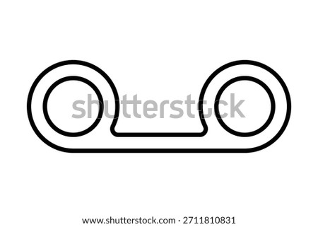 Voicemail Icon, flat and abstract voicemail symbol, Audio, message, voice mail design icon.