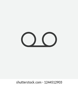 Voicemail icon isolated on background. Multimedia symbol modern, simple, vector, icon for website design, mobile app, ui. Vector Illustration
