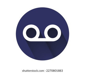 Voicemail icon. line vector illustration