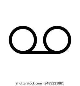 Voicemail icon logo sign vector outline