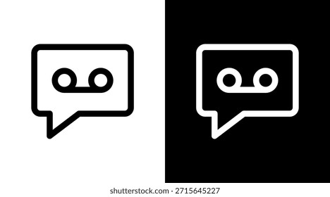 Buzón De Voz Con Diseño De Conjunto De Iconos