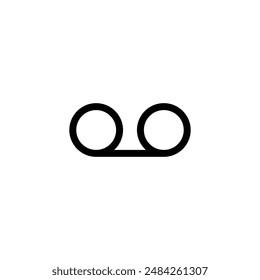 Voicemail-Symbol Vektorgrafik. Anrufaufzeichnung.