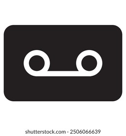 Vector de símbolo de correo de voz. Ilustración vectorial de estilo plano.