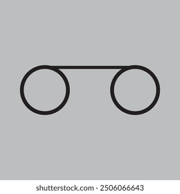 Vector de símbolo de correo de voz. Ilustración vectorial de estilo plano.