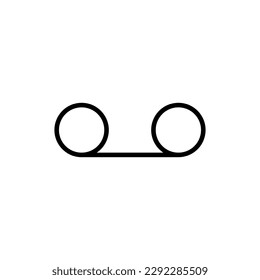 Ilustración del icono vectorial de correo de voz en fondo blanco..eps