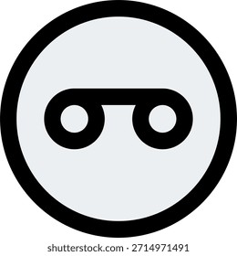 Icono de Vector de correo de voz en estilo moderno, mensaje grabado e ilustración de bandeja de entrada de comunicación de voz. Icono de línea llena