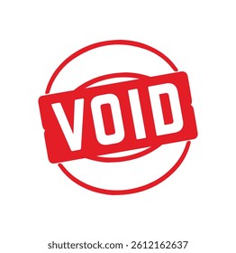 VOID Rubber stamp design. VECTOR ILLUSTRATION. 