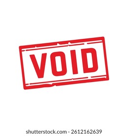 VOID Rubber stamp design. VECTOR ILLUSTRATION. 
