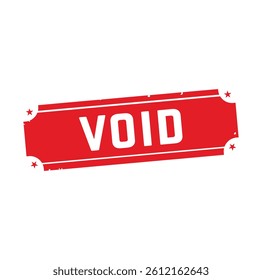 VOID Rubber stamp design. VECTOR ILLUSTRATION. 