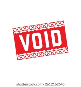 VOID Rubber stamp design. VECTOR ILLUSTRATION. 