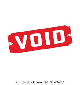 VOID Rubber stamp design. VECTOR ILLUSTRATION. 