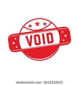 VOID Rubber stamp design. VECTOR ILLUSTRATION. 