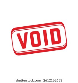 VOID Rubber stamp design. VECTOR ILLUSTRATION. 