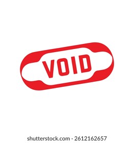 VOID Rubber stamp design. VECTOR ILLUSTRATION. 