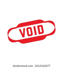 VOID Rubber stamp design. VECTOR ILLUSTRATION. 