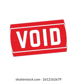 VOID Rubber stamp design. VECTOR ILLUSTRATION. 