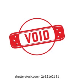 VOID Rubber stamp design. VECTOR ILLUSTRATION. 