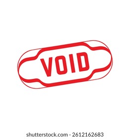 VOID Rubber stamp design. VECTOR ILLUSTRATION. 