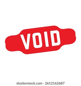VOID Rubber stamp design. VECTOR ILLUSTRATION. 
