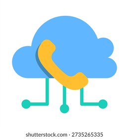Voip Integration Icon - Flat Color Icons For Accounting and Business