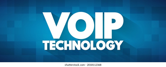 Cotización de texto de Voip Technology, fondo de concepto
