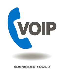 VOIP Vector Icon. Voice over IP Illustration.