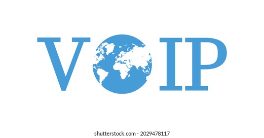 Voip world 
Internet call concept connection vector illustration eps 10